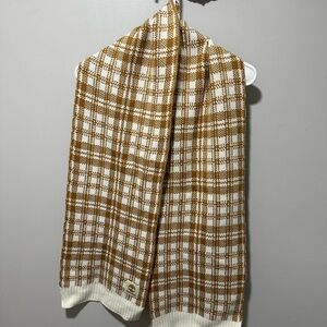 Timberland Checkered Mustard and Cream Sweater